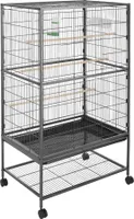 Vogelkäfig 131cm hoch - anthrazit