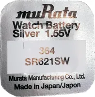 muRata > 364 Knopfzelle | SR621SW Silberoxid Batterie 1,55V