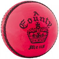Readers - "County Crown"  Leder Cricket Ball CS1368 (Einheitsgröße) (Pink)