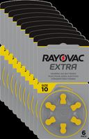 Rayovac 10x Extra Advanced Gr. 10 - 6er Blister Hörgerätebatterien PR70 Gelb 24610
