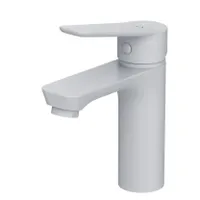 AM.PM Wasserhahn Bad Weiss Waschtischarmatur Bad Armatur Mischbatterie Waschbeckenarmatur Einhebelmischer Badezimmer