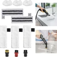 11 Stück Zubehör Kompatibel mit Kärcher Dampfreiniger Easyfix SC2 SC3 SC4 SC5 (3 Mikrofaser Tücher für Bodendüse + 3 Wischtücher für Handdüse + 2 Schleiflappen + 3 Rundbürsten Ersatzteile)