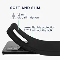 kwmobile Hülle kompatibel mit Samsung Galaxy A52 / A52 5G / A52s 5G Hülle - weiches TPU Silikon Case - Cover geeignet für kabelloses Laden - Schwarz