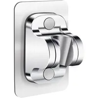 Handbrause Halterung Duschkopfhalter Ohne Bohren Stark Klebe Handbrause Halter Winkel Einstellbar, (Silber)