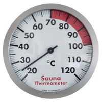 Messinstrument Klimamesser Saunazubehör KOLO Sauna Thermometer Schwarz 