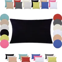 Poszewka na poduszkę (seria Ellen) 40x80cm Dekoracyjna poszewka na poduszkę Dekoracyjna poszewka na poduszkę, kolor: czarny