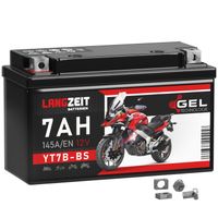 LANGZEIT YT7B-BS Motorradbatterie GEL 12V 7Ah 145AEN 50719 YT7B-4 GT7B-4 CT7B4 FT7B4 EB7B-BS 507 901 012 Batterie 12V