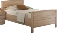Seniorenbett Komfortbett, Liegehöhe und Sitzhöhe verstellbar, 100 x 200 cm, eicheartig Dekor