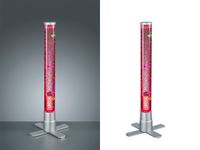 LED Lichtsäule Wassersäule mit Fischen & Farbwechsel Sprudelsäulenlampe 61cm