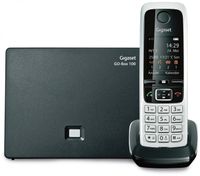 Gigaset C430A GO Schnurlostelefon mit Anrufbeantworter schwarz silber