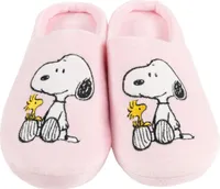 The Peanuts Snoopy Hausschuhe für Damen - Woodstock Puschen Slipper Pantoffeln Schlappen Rosa 39-40