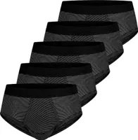ESGE 5er Pack - Feinripp Ringel Slip / Unterhose Sportliche Wäsche für den Alltag, Feinripp Slip mit Eingriff, Pflegeleicht, formbeständig und strapazierfähig