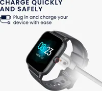 kwmobile USB Kabel Charger kompatibel mit Blackview R30 Pro / R8 / R3 / R3 Pro / X2 / X1 / Letsfit / Fitpolo Ladekabel - Smart Watch Ersatzkabel -