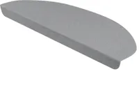 StickandShine Stufenmatte in grau halbrund für Treppenstufen, Treppenstufenmatte zum aufkleben