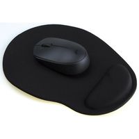 Premium Mauspad + Silikon Gel Handauflage schwarz Gelpad Mousepad PC Laptop