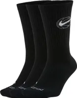 Nike U Nk Crew Everyday Bball 3Pr Black/White S