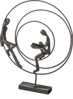 Casablanca by Gilde Dekofigur Design Skulptur Circles brüniert H. 24,5 cm,74609