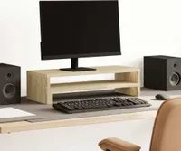 vidaXL Podstawa pod monitor dąb sonoma 54x22x15 cm Materiał drewnopochodny