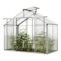 GFP skleník Orchidee 2 hliníkový rám 256 x 131 cm polykarbonátové desky