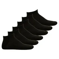 Converse Herren Socken 6er Pack - Quarter, einfarbig, Logo Schwarz 39-46