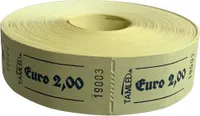 TAMLED Bonrolle 2,00 € gelb Wertmarke 1000 Abrisse