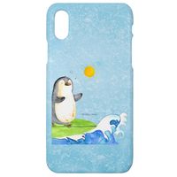 Mr. & Mrs. Panda Iphone 10 Handyhülle Pinguin Surfer - Eisblau - Geschenk, Wellen, Cover, Iphone X