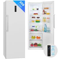 Bomann® Kühlschrank 359L - Getränkekühlschrank 185cm mit MultiAirflow-System, No Frost und LED-Display, Kühlschrank ohne Gefrierfach m. 5 Ablagen - Flaschenkühlschrank VS 7329