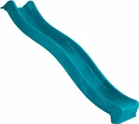 4iQ Slide Wellenrutsche Rutsche 1200 Turkis aus HDPE für Kinderspielplatz
