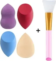 MNZ-4 Make-up-Schwämme und 1 Maskenspatel (WASCHBAR)
