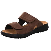 Rohde Herren Klettverschluss Pantoletten Leder Clogs Arezzo 6522, Größe:44 EU, Farbe:Braun