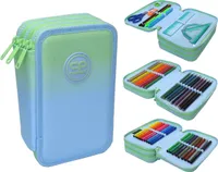 Coolpack Jumper 3 Fach Federmäppchen mit Zubehör Farbverlauf Mojito