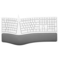Macally MERGOKEY, ergonomische USB-A-Tastatur mit Handballenauflage, US-Layout