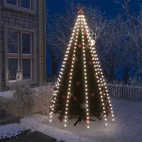 vidaXL Weihnachtsbaum-Lichternetz mit 250 LEDs Kaltweiß 250 cm