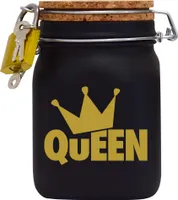 Spardose Geld Geschenk Ideen Queen Design2 Schwarz Größe L 1 Liter