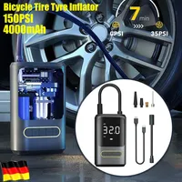 150PSI Fahrradpumpe mit LCD Handpumpe Luftpumpe 4000mAh  kompatible mit Auto MTB E-Bike