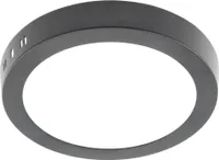 19w LED Aufputz Deckenlampe Deckenpanele Deckenleuchte in schwarz rund|Ø224mm|Neutralweiß|1520 Lumen