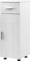 EUGAD Badezimmerschrank, Verstellbarer Trennwand,  30x80x30cm, Weiß