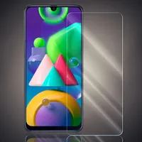 Panzer Folie für Samsung Galaxy M21 Echt Glas Displayschutzfolie Transparent Glasfolie 9H Härtegrad Schutzglasfolie