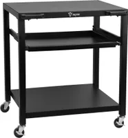 BBQ-Toro Grillwagen 80 x 65,5 x 86,5 cm, Schwarz, Grilltisch mit großer Arbeitsfläche, Beistelltisch