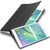 Cadorabo Pokrowiec na tablet Samsung Galaxy Tab S2 (9,7 cala) SM-T815N / T813N / T819N w kolorze SATIN BLACK Ultra cienki pokrowiec ochronny w stylu książki z funkcją automatycznego wybudzania i podstawką wykonaną ze sztucznej skóry