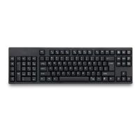 Tastatur für linke Hand, ergonomisches Design/volle Größe/duale USB-Schnittstelle/breiter Anwendungsbereich, schwarz