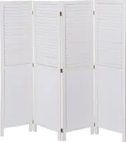 Baytex Paravent Oasis Weiß