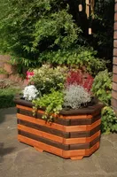 Pflanzkasten, Blumenkasten, Blumenkübel aus massivem Holz , für den Garten, (ohne Blumen)