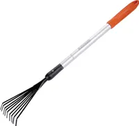 BLACK+DECKER Rechen Teleskopisch 78-111 CM - Aluminiumstiel und Kohlenstoffstahlkopf - Rostfrei
