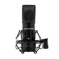auna MIC-900B, USB Kondensator-Mikrofon, Gaming-Mikrofon, Standmikrofon für Gesangs- und Sprachaufnahmen, PC & Studio, USB Mikrofon Mikro, 16 mm Kapsel, 320Hz - 18KHz, schwarz