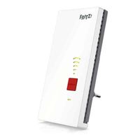 AVM FRITZ! 2400 Gespeater/ästheser Signal WiFi AC + N (Dual Band bis 1.733 MBit/s bei 5GHz + 600MBit/s bis 2,4 GHz), Weiß  AVM