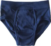 HERMKO 2840 Jungen Slip mit Weichbund aus reiner Baumwolle, Farbe:marine, Größe:92