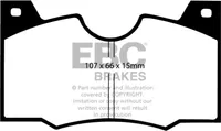 EBC Brakes Bremsbelagsatz, Scheibenbremse Vorne DP4188R