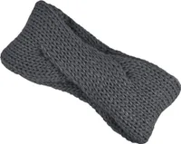 Damen Stirnband Strick Winter Knoten Ohrenschutz Knite Headband Neverless® dunkelgrau unisize