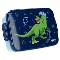Frühstückstasche mit Fach Dino T-Rex Navy Pret